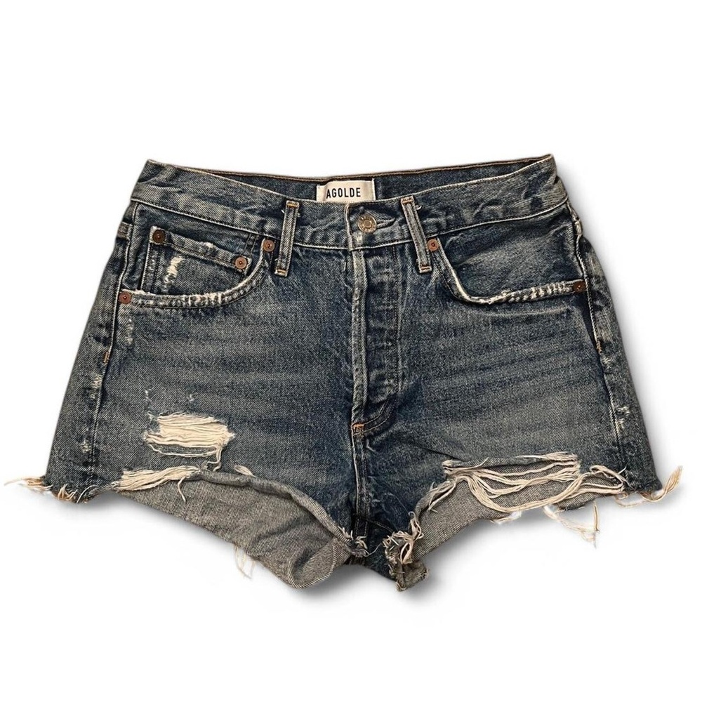 Agolde Women's Distressed Jean Shorts